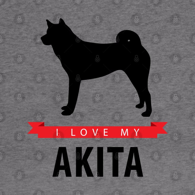 I Love My Akita by millersye